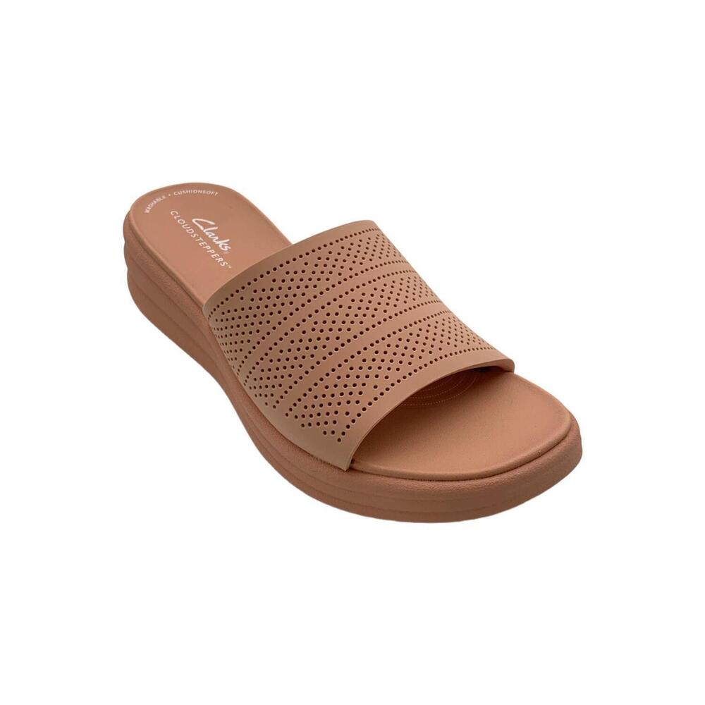 CLOUDSTEPPERS by Clarks Women's Drift Twist Casual Slides Light Pink - Medium